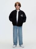 Black Kids' Felt Varsity Bomber Jacket  Boys