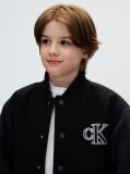 Black Kids' Felt Varsity Bomber Jacket  Boys
