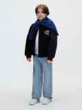 Black Kids' Felt Varsity Bomber Jacket  Boys