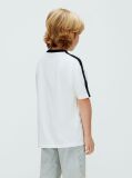 White Colourblock Taping T-shirt  Boys