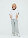 White Colourblock Taping T-shirt  Boys