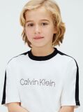 White Colourblock Taping T-shirt  Boys