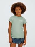 Green Slim Logo T-shirt  Girls