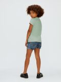 Green Slim Logo T-shirt  Girls