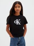 Μαύρο Παιδικό T-Shirt Με Λογότυπο  Κορίτσι