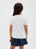 Λευκό Παιδικό T-Shirt Με Λογότυπο  Κορίτσι