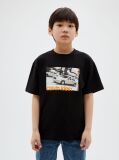 Μαύρο Παιδικό T-Shirt Με Λογότυπο  Αγόρι