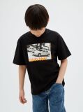 Μαύρο Παιδικό T-Shirt Με Λογότυπο  Αγόρι
