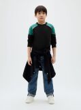 Black Kids' Colour Block Sweatshirt  Boys