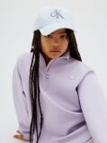 Μοβ Παιδικό Φόρεμα Φούτερ Με Κλείσιμο 1/4 Zip  Κορίτσι