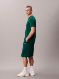 Green Soft Cotton French Terry Fleece Shorts  Men