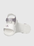 Ασημί Σανδάλια Με Velcro  Κορίτσι