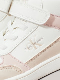 Multi Kids High Top Lace-Up/Velcro Sneaker  Girls