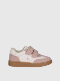 Multi Kids Low Cut Velcro Sneakers  Girls