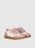 Multi Kids Low Cut Velcro Sneakers  Girls