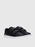 Black Low Cut Velcro Sneaker  Kids Unisex