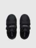 Black Low Cut Velcro Sneaker  Kids Unisex