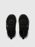 Black Low Cut Velcro Sneakers  Kids Unisex
