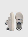 Grey Kids Low Cut Velcro Sneakers  Kids Unisex