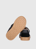 Black Kids Low Cut Velcro Sneakers  Kids Unisex