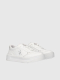 White Low Cut Lace-Up Sneaker  Girls