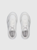 White Low Cut Lace-Up Sneaker  Girls