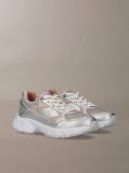 Ασημί Παιδικά Δετά Sneakers Με Χαμηλό Κόψιμο  Κορίτσι