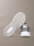 Ασημί Παιδικά Δετά Sneakers Με Χαμηλό Κόψιμο  Κορίτσι