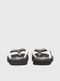 Black Kids Logo Print Flip Flop  Kids Unisex