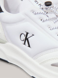 White Low Cut Lace-Up Sneaker  Kids Unisex