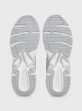 White Leather And Recycled Mesh Trainers  Men