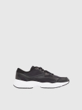 Μαύρο Sneakers Με Ρετρό Τένις Στιλ  Άνδρας
