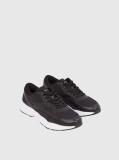 Μαύρο Sneakers Με Ρετρό Τένις Στιλ  Άνδρας