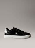 Black Leather Trainers  Men