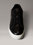 Black Leather Trainers  Men