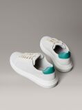 Λευκό Chunky Δερμάτινα Sneakers  Άνδρας