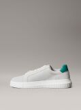 Λευκό Chunky Δερμάτινα Sneakers  Άνδρας