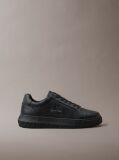 Μαύρο Δερμάτινα Sneakers  Άνδρας