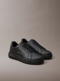 Μαύρο Δερμάτινα Sneakers  Άνδρας