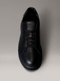 Μαύρο Δερμάτινα Sneakers NYC   Άνδρας