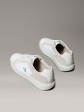 White Leather Durable Traction NYC Trainers  Men