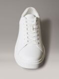 White Leather Signature Logo Trainers  Men