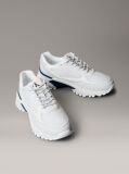 White Trailblazer — Mesh Mix Runner Trainers  Men