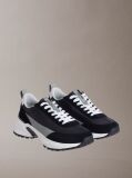 Black Suede and Nylon Runner Trainers  Men