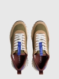 Multi Suede and Nylon Runner Trainers  Men