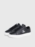Black Leather Trainers  Women