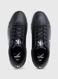 Black Leather Trainers  Women