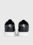 Black Leather Trainers  Women