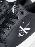 Black Leather Trainers  Women