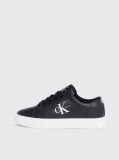 Black Leather Trainers  Women